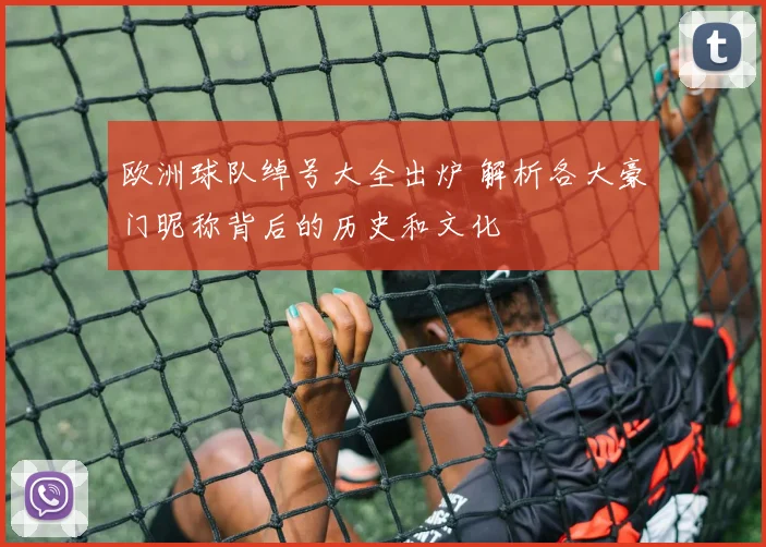 欧洲球队绰号大全出炉 解析各大豪门昵称背后的历史和文化